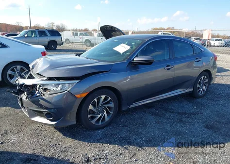 2017 Honda Civic Ex z USA, uszkodzony, nr VIN 2HGFC2F86HH508251